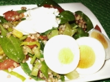 Pohankový salát s baby špenátem