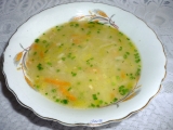 Pórková polévka s mrkví a vločkami