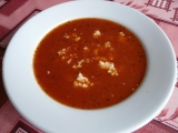Rajská polévka s balkánským sýrem