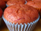 Růžové muffiny