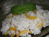 Rýže s paprikou a bazalkou