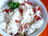 Rýžový salát s pangasiusem a mozarellou, Rýžový, salát, pangasiusem, mozarellou