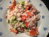 Rýžový salát s tuňákem, Rýžový, salát, tuňákem