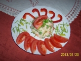 Salát z těstovin a syrové zeleniny, Salát, těstovin, syrové, zeleniny
