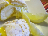 Sněhová citronová roláda