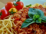 Sójové boloňské špagety, Sójové, boloňské, špagety