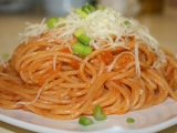 Špagety v rajčatové omáčce, Špagety, rajčatové, omáčce