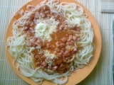 Spaghetti s omáčkou