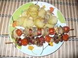 Špízy s brambory (2v1), Špízy, brambory, (2v1)