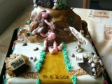 svatební dortík pro příbuznou - brali se ve skalách :o))