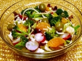 Těstovinový salát se zeleninou a ovocem, Těstovinový, salát, se, zeleninou, ovocem