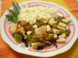 Tofu na zelenině, Tofu, na, zelenině