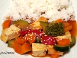 Tofu v zelenině, Tofu, zelenině