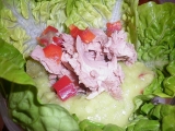 Tuňákový salát s avokádovým dresinkem - Ensalada de Atún con Aderezo de Aguacate, Tuňákový, salát, avokádovým, dresinkem, -, Ensalada, de, Atún, con, Aderezo, de, Aguacate