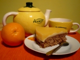 Vločkový koláč v pomerančovém kabátku, Vločkový, koláč, pomerančovém, kabátku