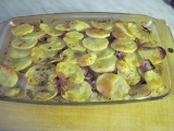 Zapečené brambory s kyselým zelím a anglickou slaninou, Zapečené, brambory, kyselým, zelím, anglickou, slaninou