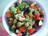 Zeleninový salát s olivami, Zeleninový, salát, olivami